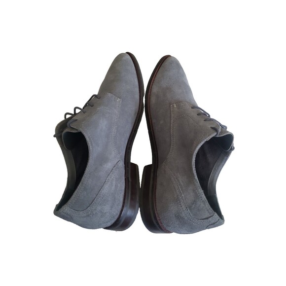COLE HAAN GRAND 360 AEROCRAFT LACE UP SUEDE DRESS SHOES C29813 GRAY MEN SZ 10.5M main image 4